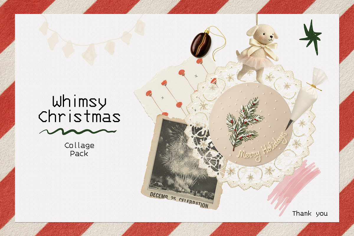 Whimsy Christmas Collage Pack, an Object Graphic by divanovskaya_nv (Photo 20 of 20)