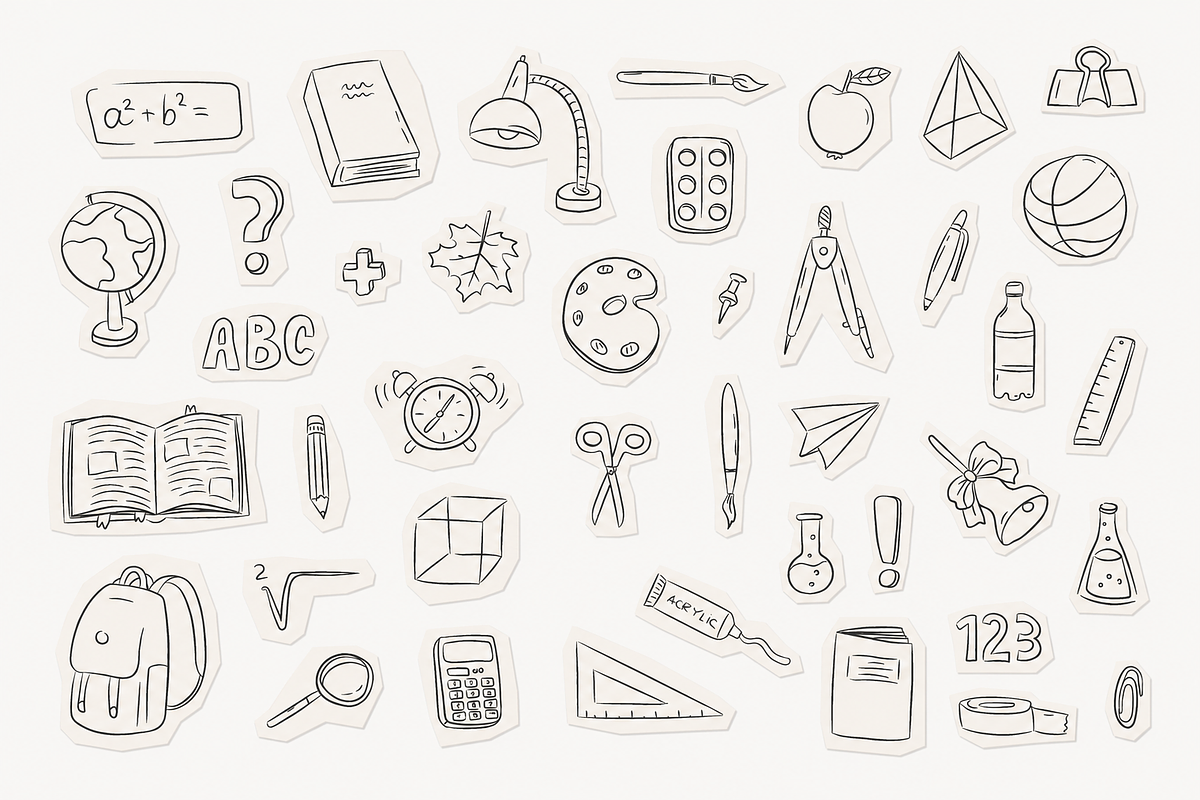 Kraft Paper Scrapbook Doodle Clipart, a Decorative Illustration by Anna Studio (Photo 12 of 12)