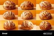 Bread. 43 images, a Food Illustration by Handmadefont (Thumbnail 4 of 11)