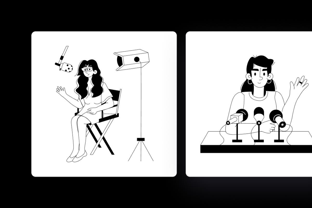 Animated Interview Illustration Set, an Object Illustration by Prosymbols (Photo 12 of 13)