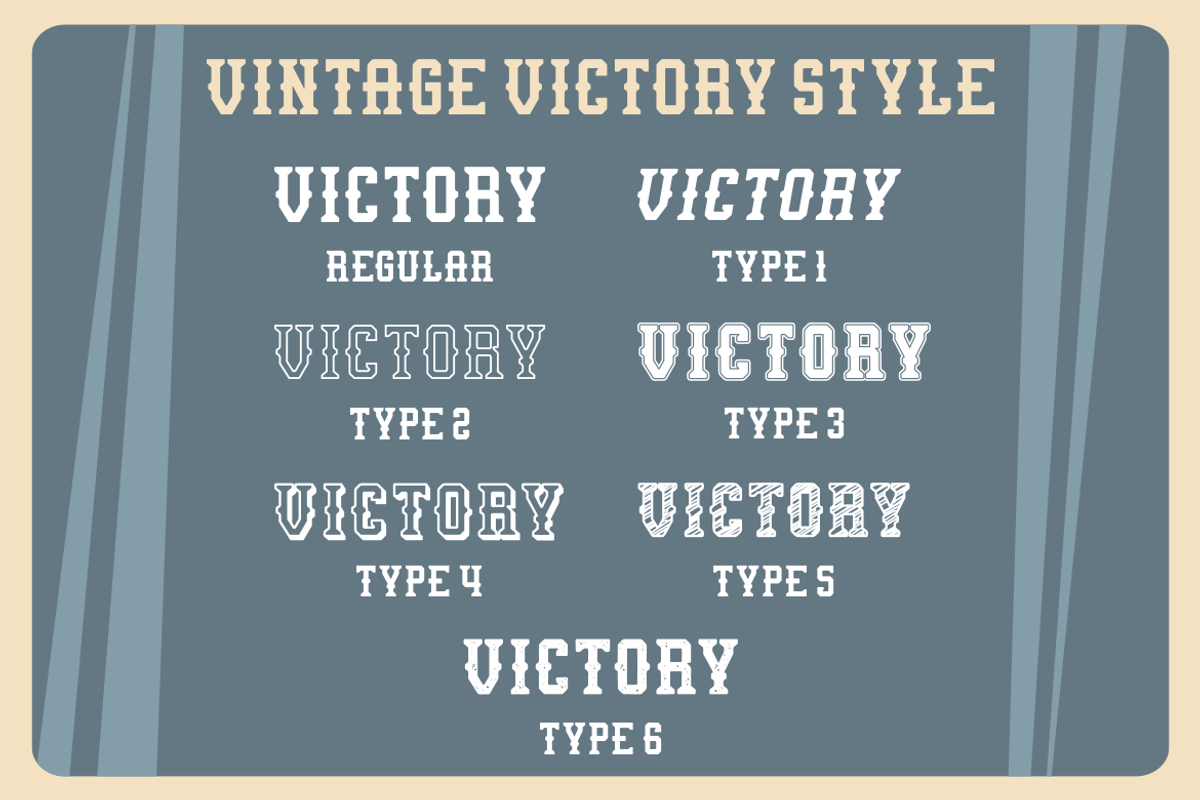 Vintage Victory - Vintage Sport Font, a Font by PutraCetol Studio (Photo 6 of 11)