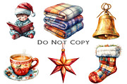 Cozy Christmas Sublimation Clipart, an Illustration by Craft Nest (Thumbnail 3 of 9)