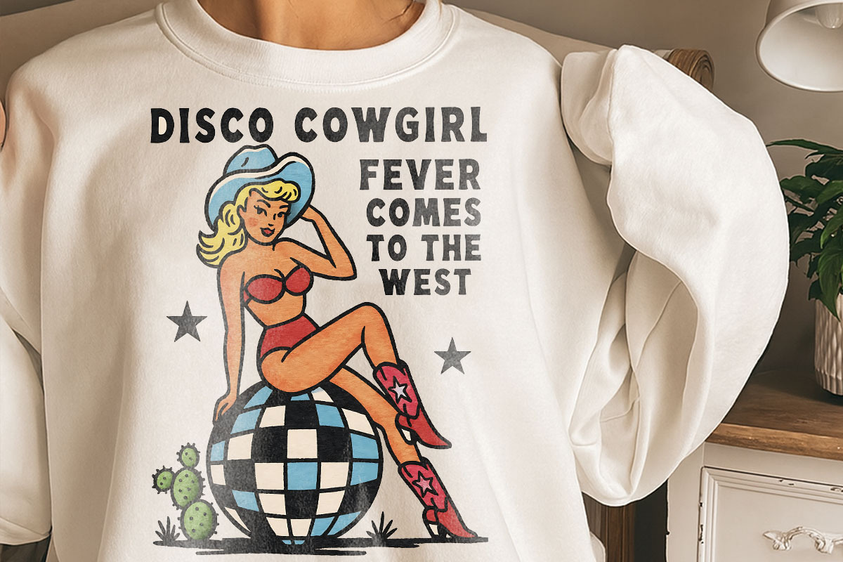 Retro Pin-Up Cowgirl Clipart Bundle, a Graphic by GlitterCraft (Photo 13 of 61)