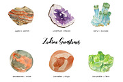 Watercolor Zodiac Birthstone Clipart, an Illustration by Art and Funny (Thumbnail 3 of 5)