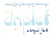 Font Driplet Raindrops Water Drops, a Script Font by PageLightStudios (Thumbnail 4 of 4)