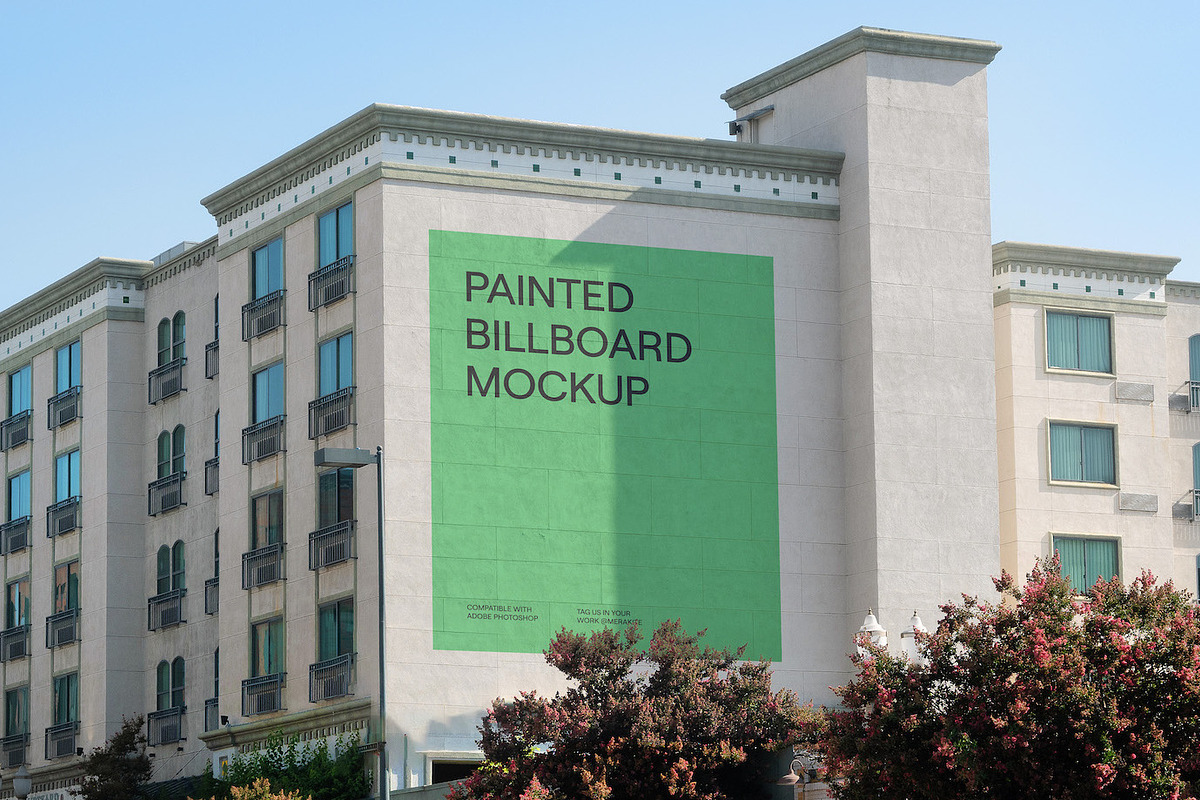 Urban Billboard Mural Mockup PSD, an Advertising Mockup by Area Mockups (Photo 2 of 6)