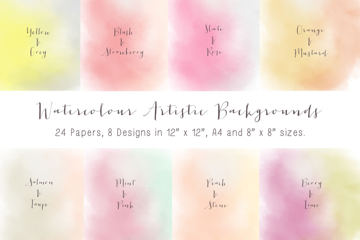Watercolour Background Digital Paper