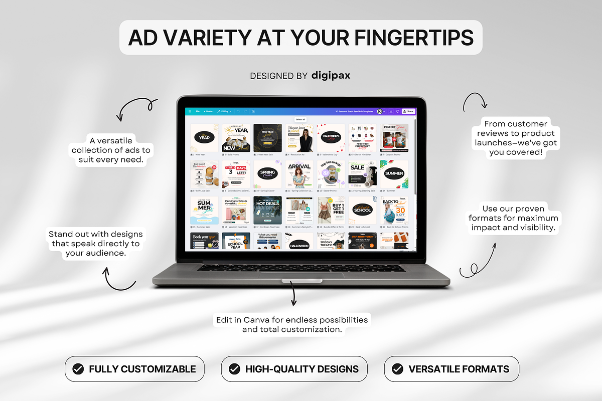 30 Seasonal Static Ad Templates Meta, a Social Media Template by DigiPax (Photo 9 of 10)