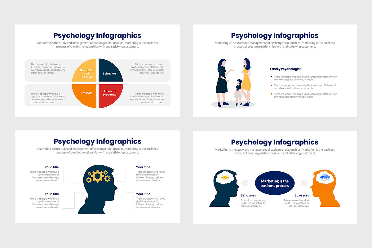 Psychology Infographics, a Presentation Template by slidequest