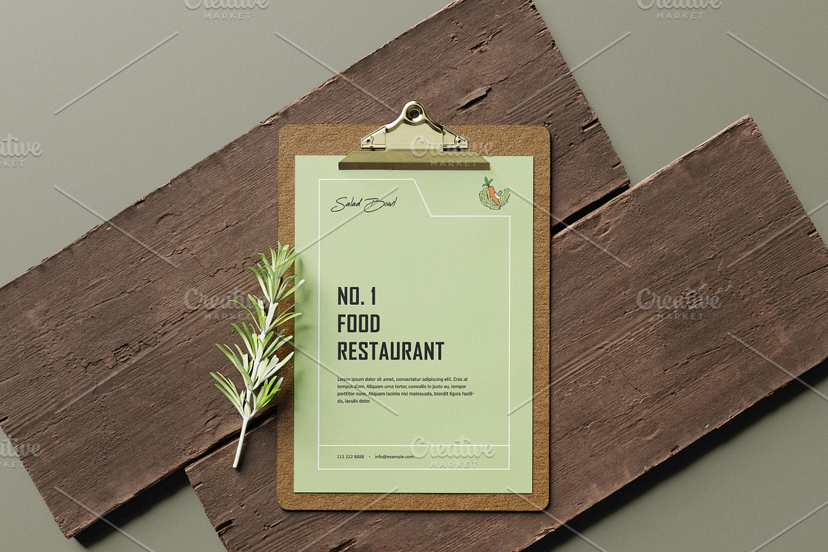 Salad Bowl Food Logo Design Template, a Branding & Logo Template by Techno Digitz (Photo 5 of 5)