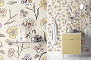 10 Floral Vector Patterns Bundle, a Wallpaper Graphic by MalyskaStudio (Thumbnail 4 of 10)
