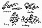 Nuts and snacks, a Food Illustration by Ann Astro (Thumbnail 5 of 24)