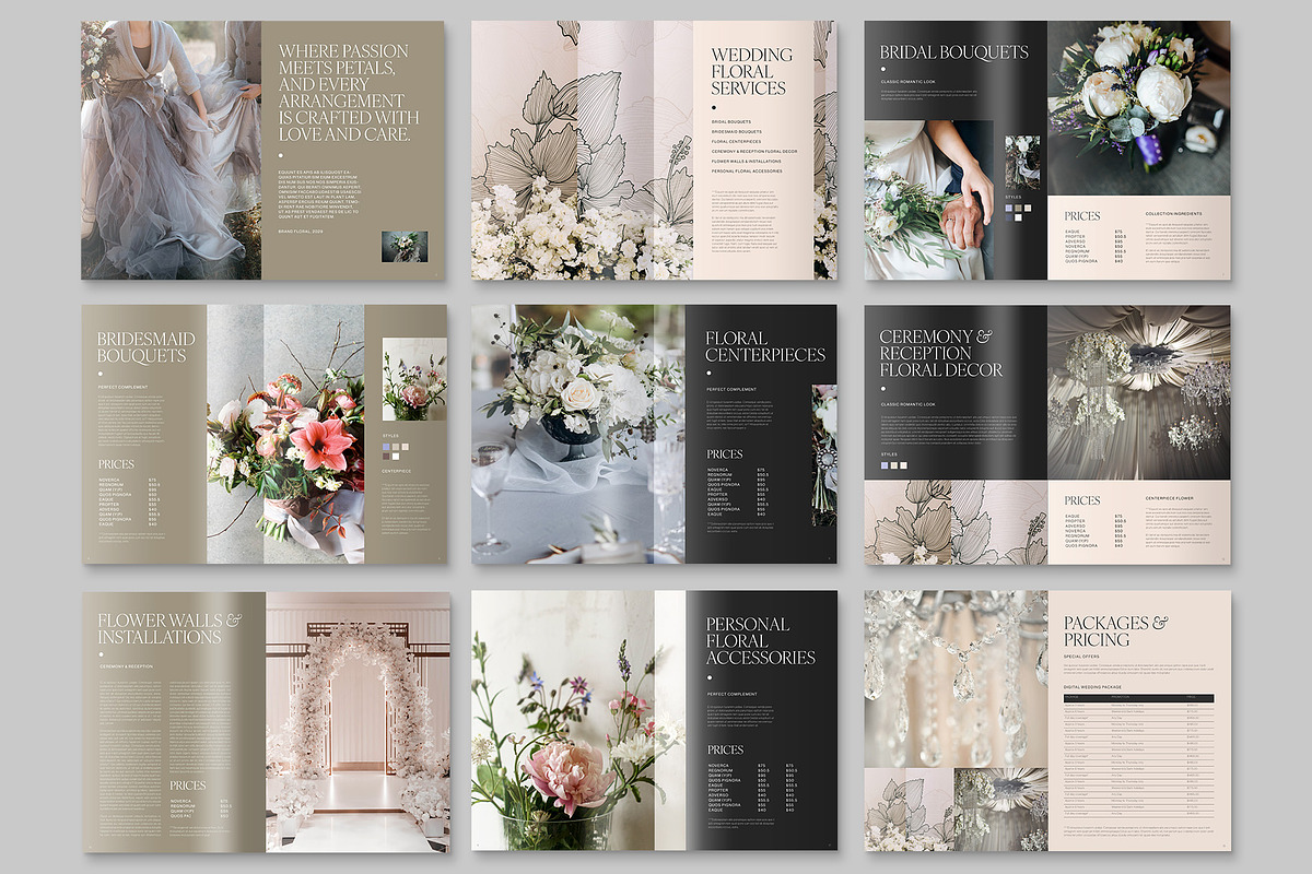 Wedding Florist Brochure, a Brochure Template by BrandPacks (Photo 2 of 5)