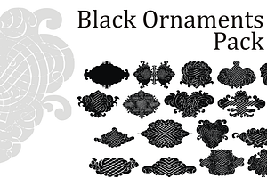 Black Ornaments Pack