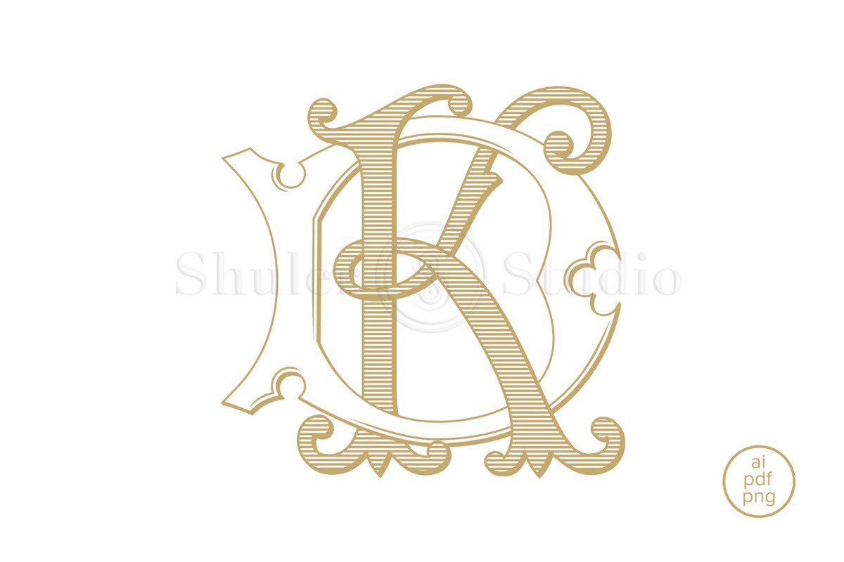 DK Monogram KD Monogram, an Illustration by Shuler Studio (Photo 2 of 6)
