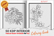 KDP Interiors, Flower Coloring Book, an Illustration by Jaboor Magics (Thumbnail 1 of 5)