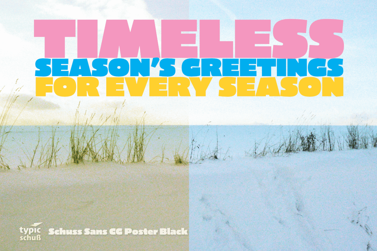 Schuss Sans CG Poster Black preview 7