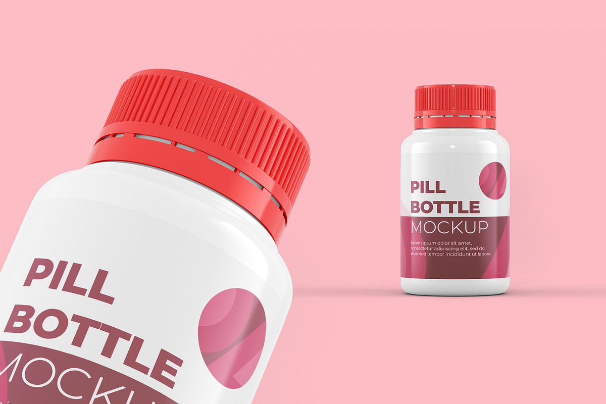 Pill Bottle Mockup – 03 PSD, a Packaging Mockup by Adstart (Photo 4 of 5)