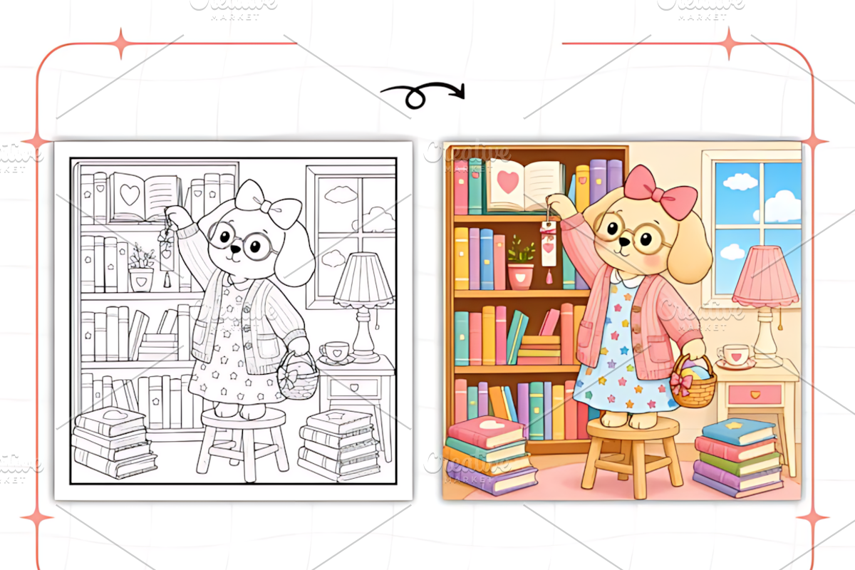 Cozy Careers Cute & Comfy Coloring, an Animal Illustration by Design Station (Photo 4 of 8)