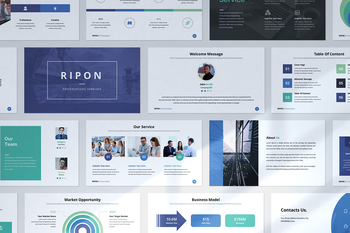 Ripon PowerPoint Template, a Presentation Template by WhiteGraphic ...