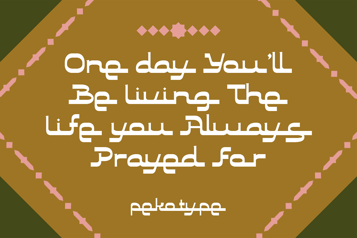 Lalilatul Qadar - Arabic Font, a Font by Pekotype (Photo 14 of 15)