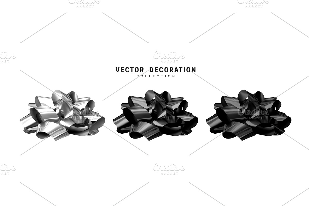 Bows realistic design., an Illustration by Modern vector
