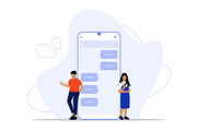 Messages concept illustration, a Technology Illustration by nivector (Thumbnail 3 of 5)