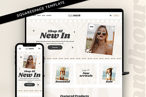 Neutral Squarespace Template Store, a Squarespace Template by Template Twist Shop