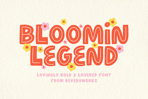 Blooming Legend Layered Font, a Font by ReveryWorks