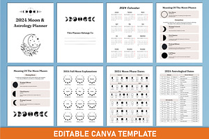 2024 Moon And Astrology Planner