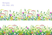 Summer Meadow Plants  and Insects, a Decorative Illustration by Valentyna Smordova (Thumbnail 2 of 4)
