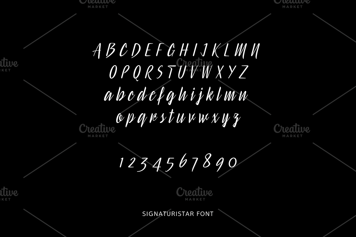Signaturistar Font preview 4