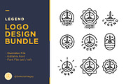 Legend Logo Bundle, an Illustration by The Monoline Guy (Thumbnail 1 of 4)