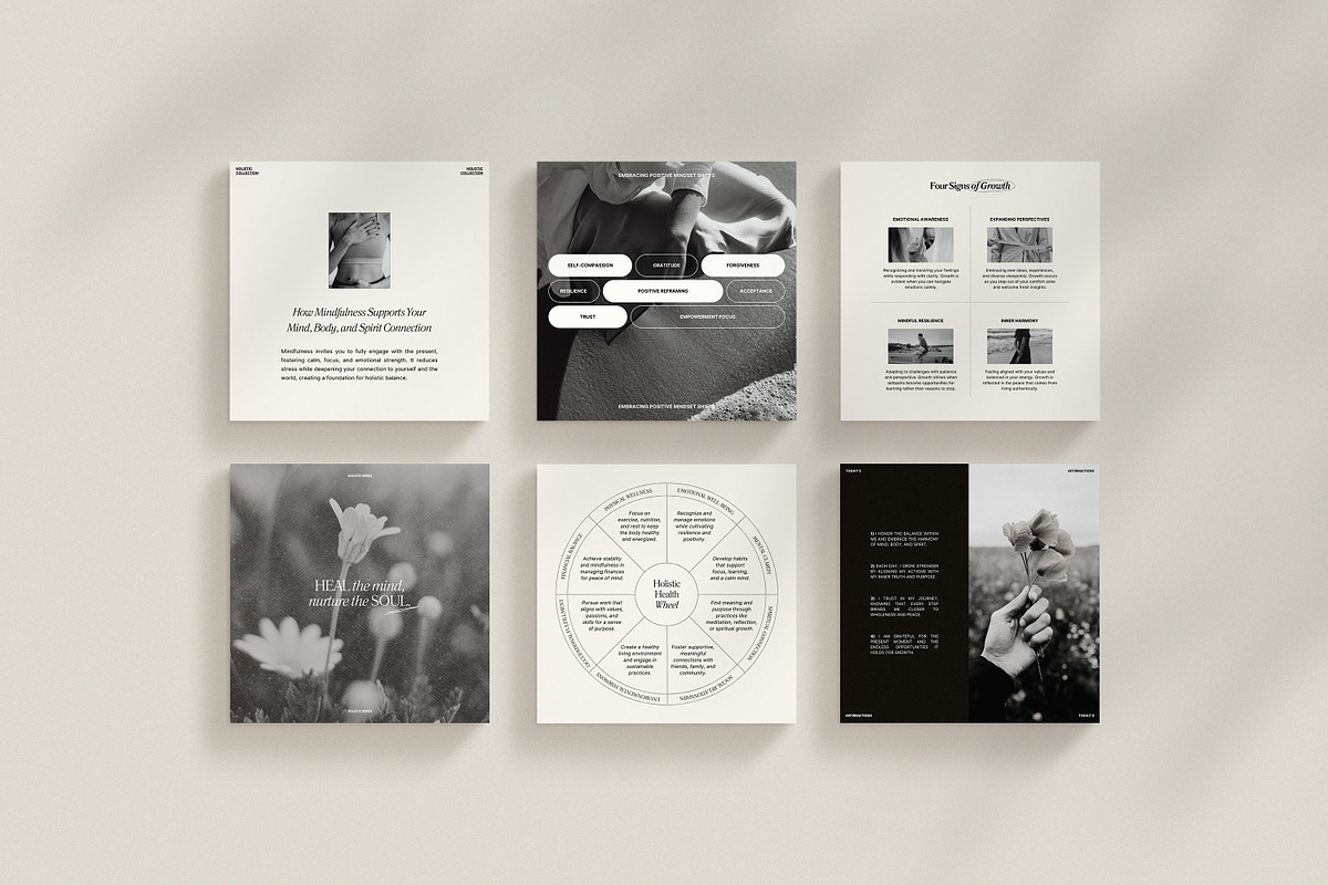 Holistic Coach Instagram Kit, a Social Media Template by Wildnun Studio (Photo 7 of 12)