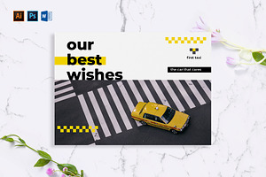 Taxi Services Greeting Card