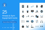 Fitness & Gym Equipment Blue & Black, an Icon by IconBunny (Thumbnail 1 of 2)