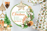 Boho Christmas wreath frame, an Object Graphic by svetlanaARTdreams (Thumbnail 1 of 16)