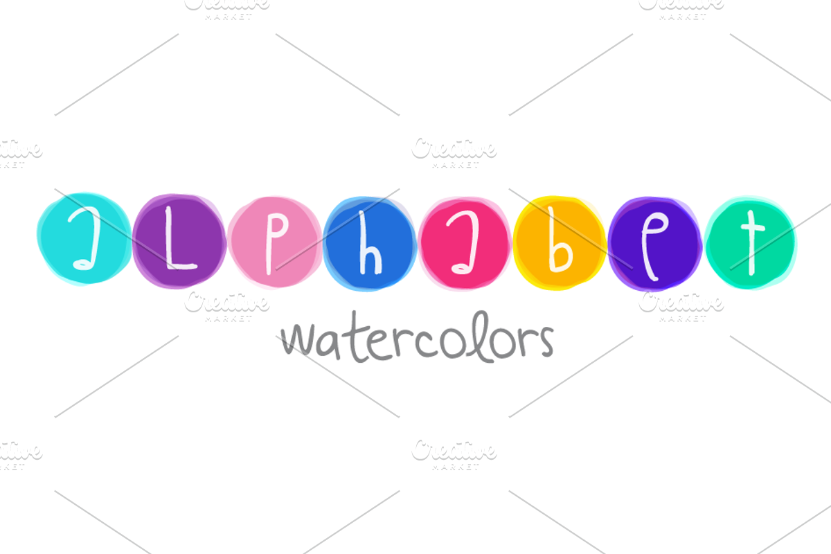 Alphabet Watercolors