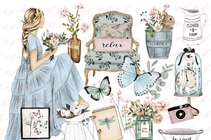 Spring Botanical Clipart