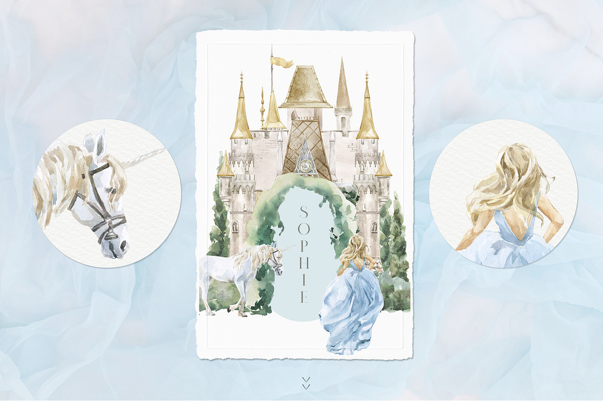 Fairy Castle Creator Watercolor, an Animal Illustration by Cat In Colour (Photo 2 of 15)