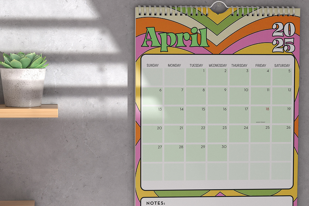 Calendar 2025 Printable | Template, a Poster Template by Emilly Studio (Photo 3 of 3)
