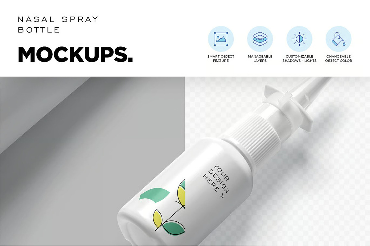 Nasal Spray Mockups, a Product Mockup by megostudi0 (Photo 7 of 7)
