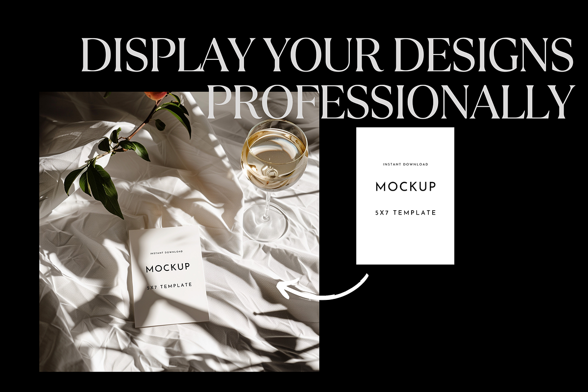 Leaf and Wine 5x7 Mockup – PSD, a Mockup by PhoebeCreates (Photo 3 of 5)