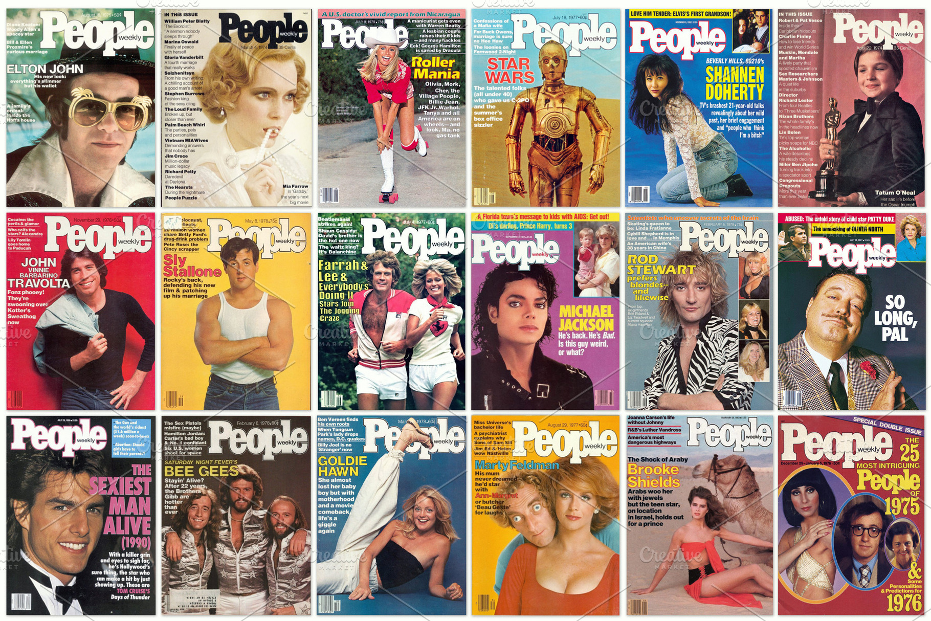 Retro People magazine covers, an Arts & Entertainment Photo by BOOCYS