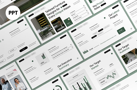 White Modern Project Proposal PPT, a Presentation Template by graphicook