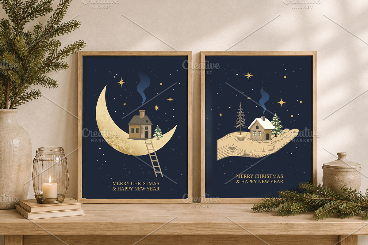 Vintage Christmas Illustrations, a Seasonal Illustration by lenlis (Photo 7 of 9)