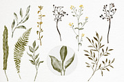 Forest Watercolor Clipart Pattern, a Texture Illustration by PawGraphic (Thumbnail 3 of 11)