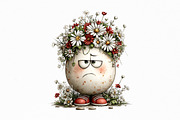 Quirky Easter Eggs Clipart Set, a Seasonal Illustration by Nicolle's Colorful Art (Thumbnail 2 of 9)