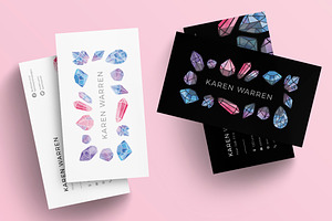 Gemstones Business Card Template, a Business Card Template by RCDesigns