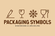 Packaging Symbols Vector, an Outline Icon by Abstracto-Create (Thumbnail 1 of 5)